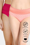 Zivame Anti-Microbial High Rise Full Coverage Tummy Tucker Hipster Panty (Pack of 2) - Multicolor — thumbnail 1
